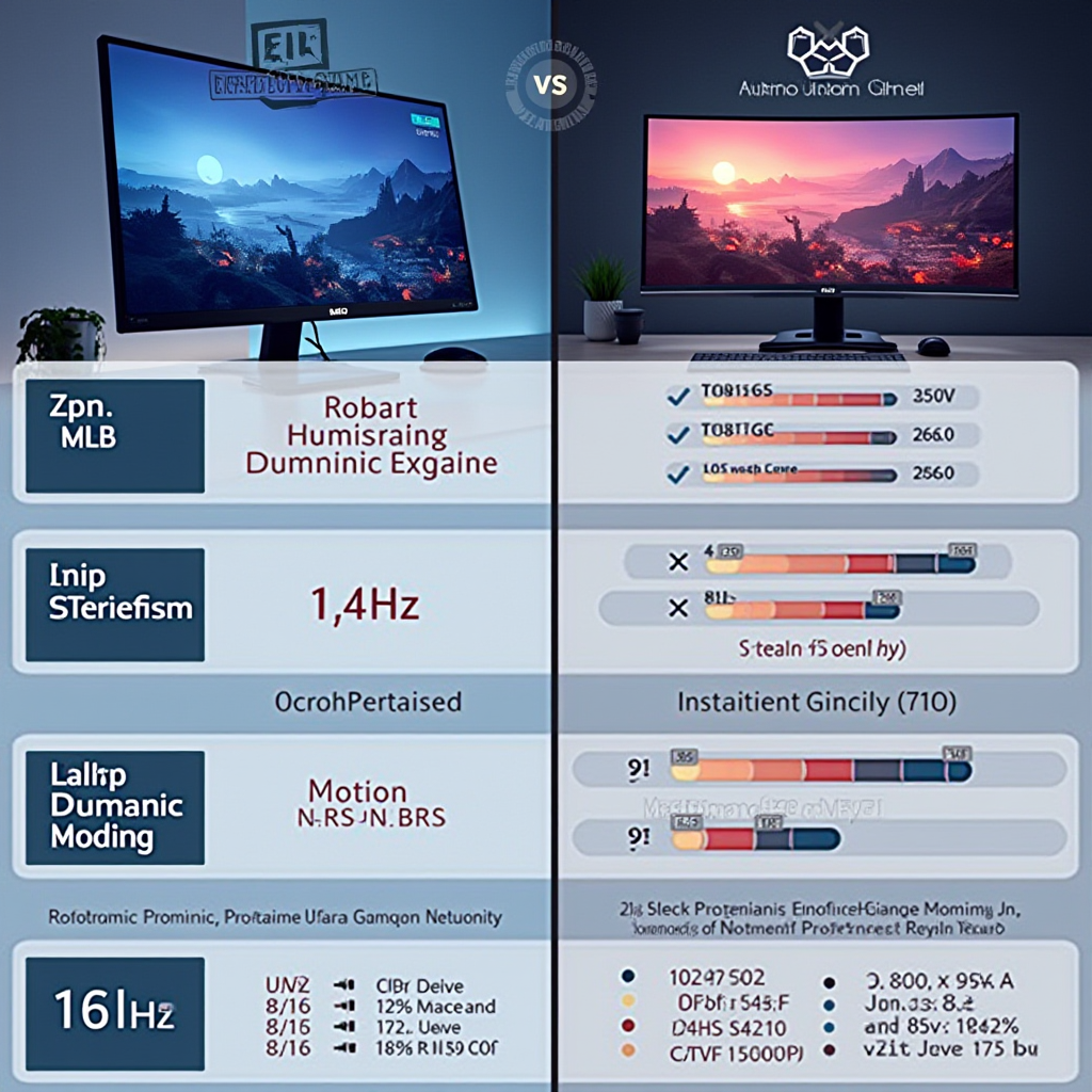 Comprehensive comparison chart displaying performance metrics, battery consumption, motion clarity scores, and value assessment for 144Hz versus 165Hz gaming displays with visual graphs and data points